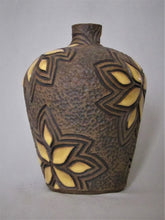 Load image into Gallery viewer, Yellow Flower Carved Vase
