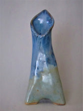 Load image into Gallery viewer, Ice Blue 'Tripod' Vase
