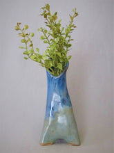 Load image into Gallery viewer, Ice Blue 'Tripod' Vase
