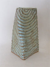 Load image into Gallery viewer, Carved 'Twisted Triangle' Vase
