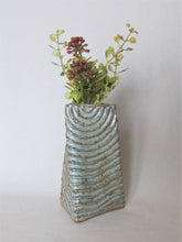 Load image into Gallery viewer, Carved 'Twisted Triangle' Vase
