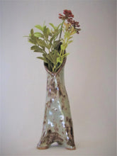 Load image into Gallery viewer, Sage/Brown 'Tripod' Vase
