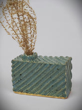 Load image into Gallery viewer, Med. Rectangle Cenote Carved Box Vase
