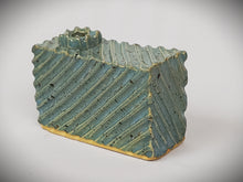 Load image into Gallery viewer, Med. Rectangle Cenote Carved Box Vase
