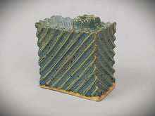 Load image into Gallery viewer, Sm. Sq. Cenote Carved Box Vase
